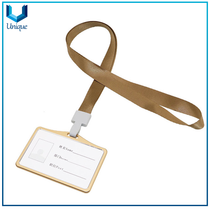 Aluminium alloy Staff id card holder worker name badge holder, ID